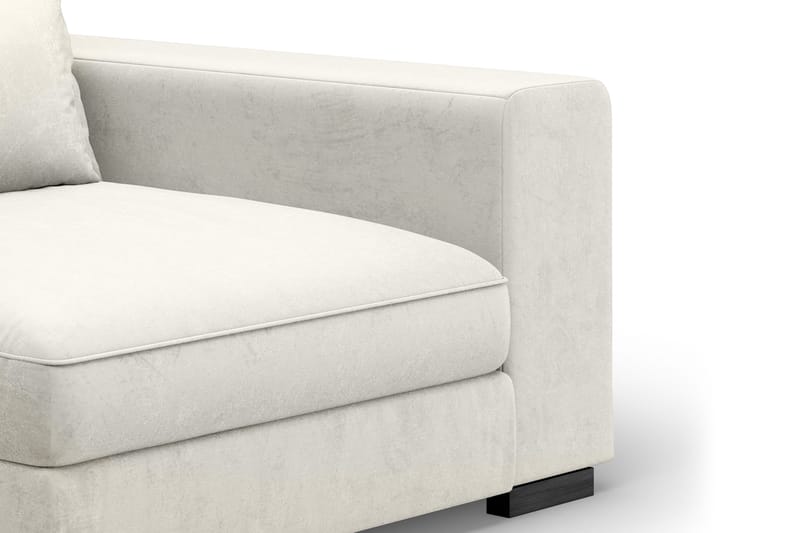 Käsinoja Oikea Dubai Sametti - Valkoinen - Huonekalut - Sohva - Moduulisohva - Muut moduulisohvan moduulit