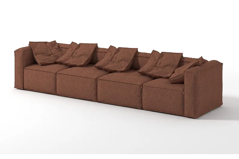 Kulmamoduuli Trianta - Ruskea/Musta - Huonekalut - Sohva - Moduulisohva - Muut moduulisohvan moduulit