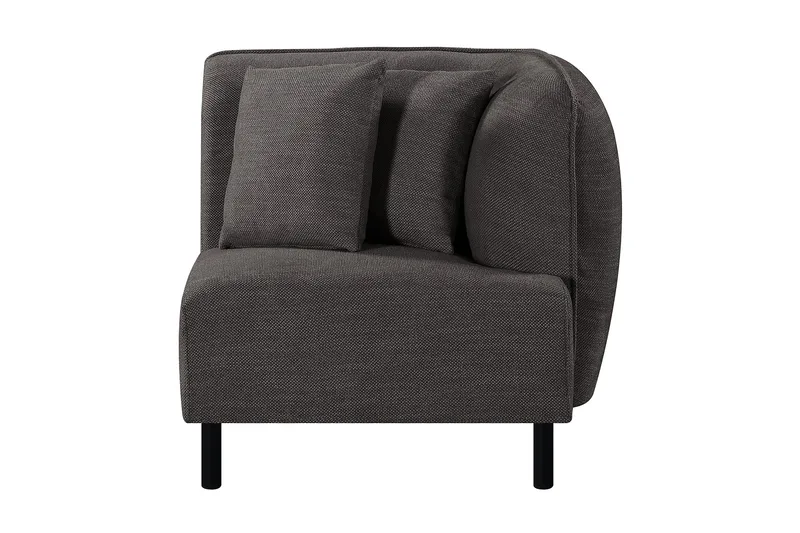 Oikeamoduuli Whitfield - Tummanharmaa - Huonekalut - Sohva - Moduulisohva - Muut moduulisohvan moduulit