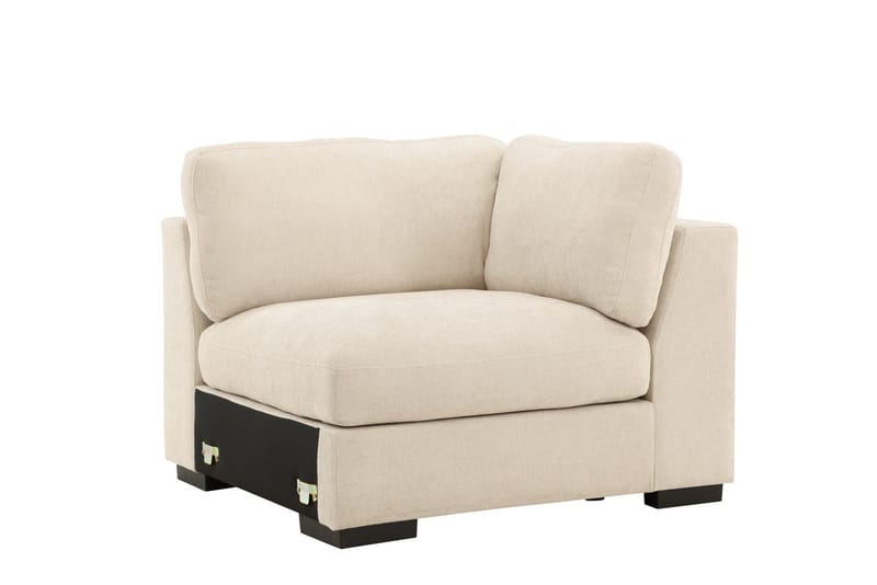 Oikeanpuoleinen moduuli Salerno kankaalla - Beige - Huonekalut - Sohva - Moduulisohva - Kulmamoduuli