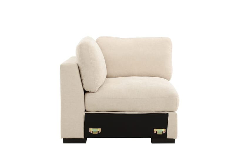 Oikeanpuoleinen moduuli Salerno kankaalla - Beige - Huonekalut - Sohva - Moduulisohva - Kulmamoduuli