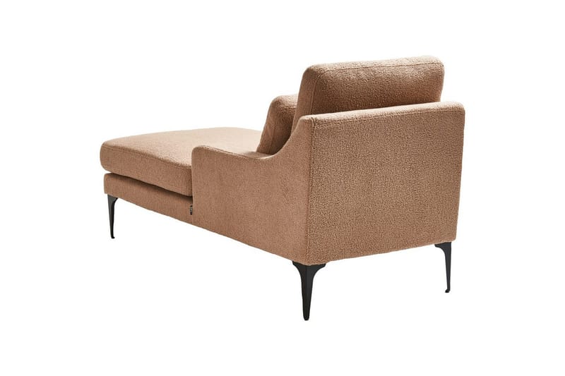 Schäslong Beliani Ewron Beige, svart, Högervänd NO_BRAND Beige||Black Right-faced - Huonekalut - Sohva - Moduulisohva - Muut moduulisohvan moduulit