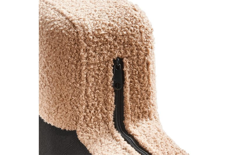 Schäslong Beliani Ewron Beige, svart, Högervänd NO_BRAND Beige||Black Right-faced - Huonekalut - Sohva - Moduulisohva - Muut moduulisohvan moduulit