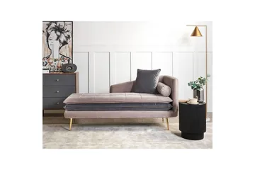 Schäslong Beliani Gonesse Beige, Grå, Guld Beige||Grey||GOLD - Huonekalut - Sohva - Moduulisohva - Muut moduulisohvan moduulit