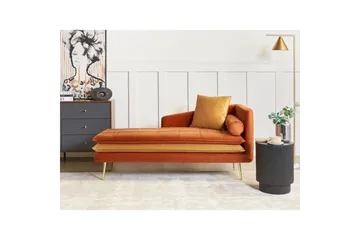 Schäslong Beliani Gonesse Beige, Grå, Guld Dark Orange||GOLD - Huonekalut - Sohva - Moduulisohva - Muut moduulisohvan moduulit