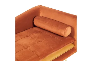 Schäslong Beliani Gonesse Beige, Grå, Guld Dark Orange||GOLD - Huonekalut - Sohva - Moduulisohva - Muut moduulisohvan moduulit