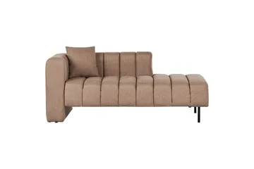 Schäslong Beliani Lannils Brun, Svart, Högervänd Brown||Black Left-faced