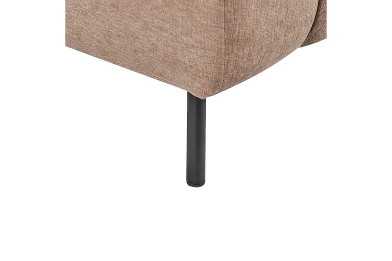 Schäslong Beliani Lannils Brun, Svart, Högervänd Brown||Black Left-faced - Huonekalut - Sohva - Moduulisohva - Muut moduulisohvan moduulit