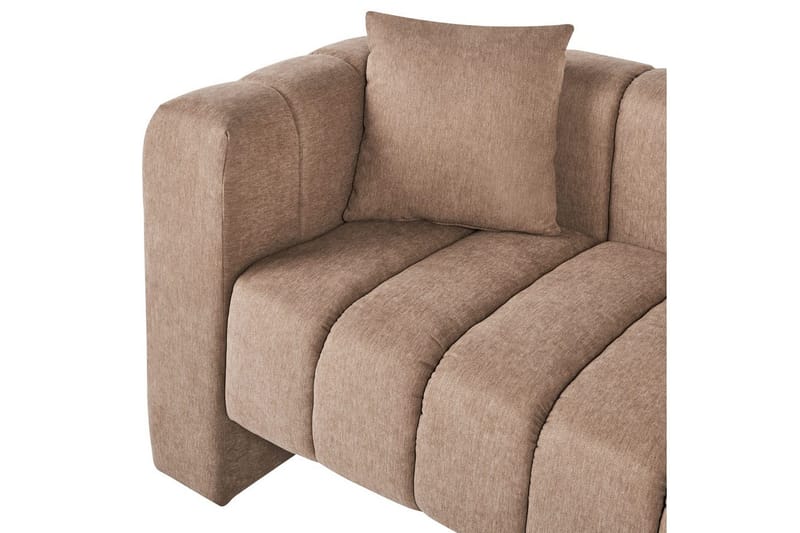 Schäslong Beliani Lannils Brun, Svart, Högervänd Brown||Black Left-faced - Huonekalut - Sohva - Moduulisohva - Muut moduulisohvan moduulit