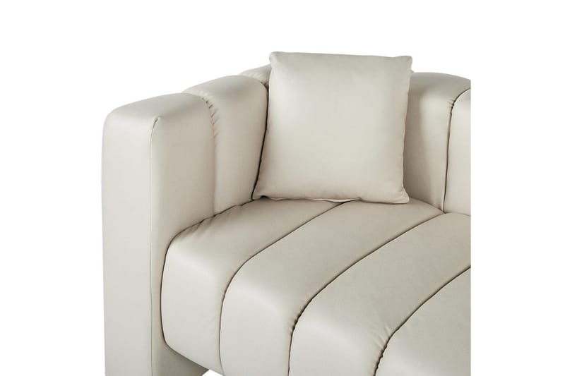 Schäslong Beliani Lannils Brun, Svart, Högervänd White||Black Left-faced - Huonekalut - Sohva - Moduulisohva - Muut moduulisohvan moduulit