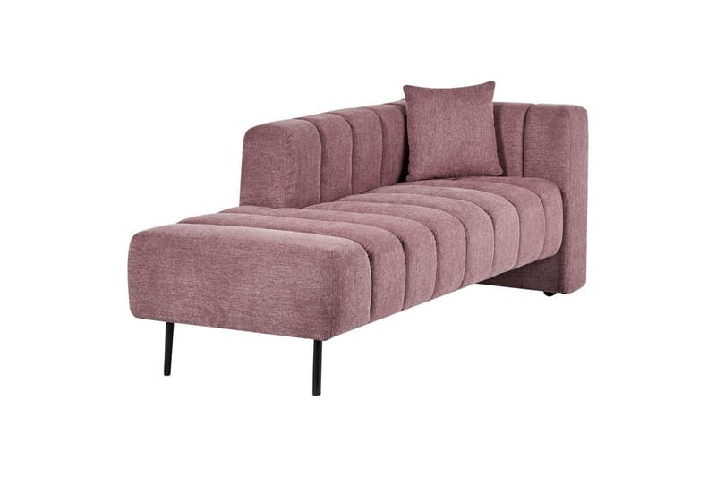 Schäslong Beliani Lannils Brun, Svart, Högervänd Pink Right-faced - Vaaleanpunainen - Huonekalut - Sohva - Moduulisohva - Muut moduulisohvan moduulit