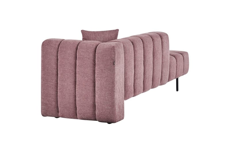 Schäslong Beliani Lannils Brun, Svart, Högervänd Pink Right-faced - Vaaleanpunainen - Huonekalut - Sohva - Moduulisohva - Muut moduulisohvan moduulit