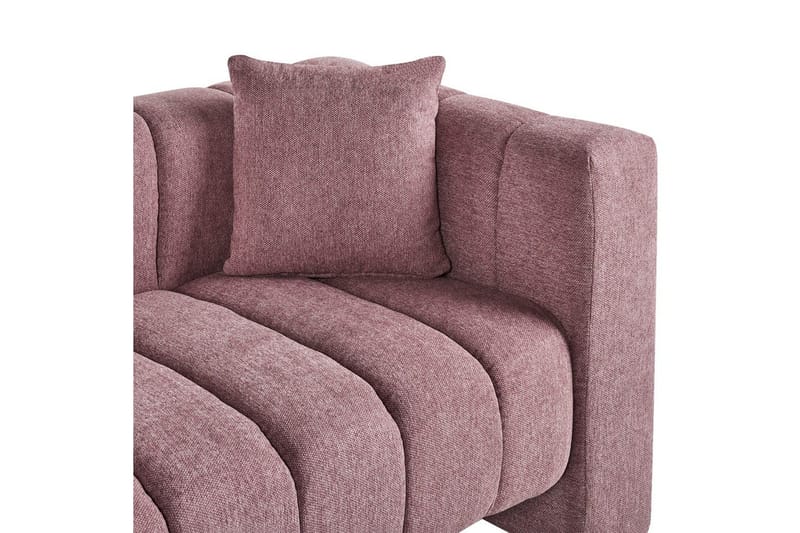 Schäslong Beliani Lannils Brun, Svart, Högervänd Pink Right-faced - Vaaleanpunainen - Huonekalut - Sohva - Moduulisohva - Muut moduulisohvan moduulit