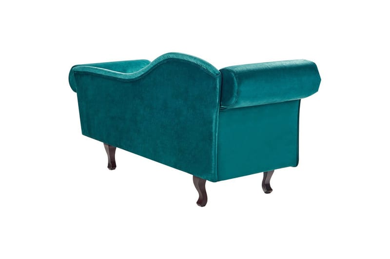 Schäslong Beliani Lattes Grå, mörkt trä, Högervänd Green||Dark colored wood Left-faced - Huonekalut - Sohva - Sohvasängyt