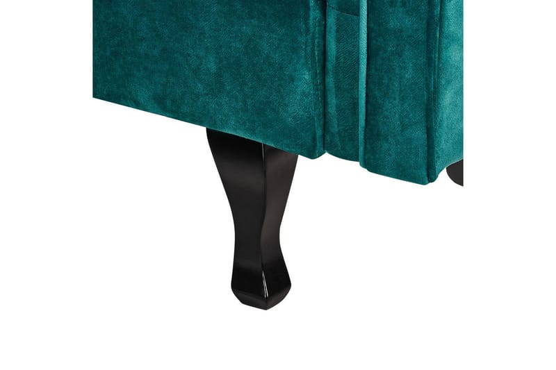 Schäslong Beliani Lattes Grå, mörkt trä, Högervänd Green||Dark colored wood Left-faced - Huonekalut - Sohva - Sohvasängyt