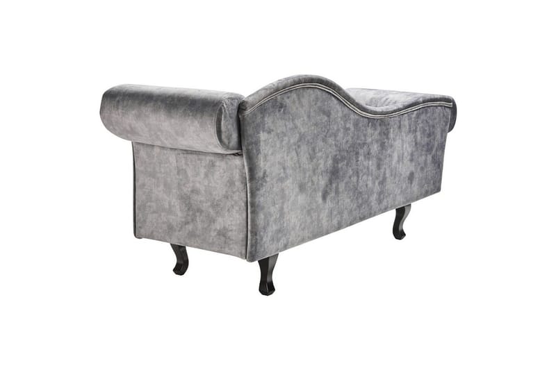 Schäslong Beliani Lattes Grå, mörkt trä, Högervänd Grey Right-faced - Harmaa - Huonekalut - Sohva - Sohvasängyt