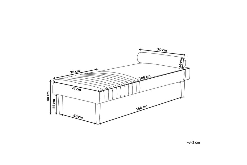 Schäslong Beliani Mauriac Beige Beige - Huonekalut - Sohva - Moduulisohva - Muut moduulisohvan moduulit