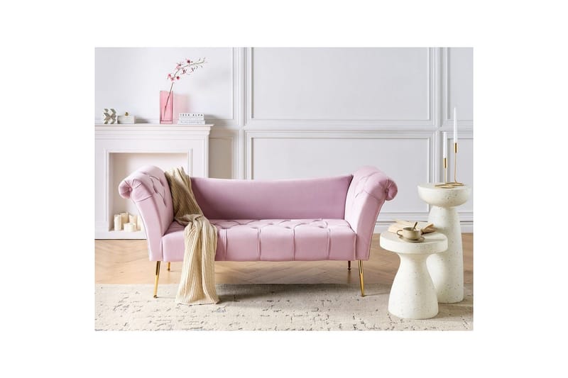 Schäslong Beliani Nantilly NO_BRAND Violet - Huonekalut - Sohva - Sohvasängyt