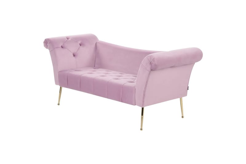 Schäslong Beliani Nantilly NO_BRAND Violet - Huonekalut - Sohva - Sohvasängyt