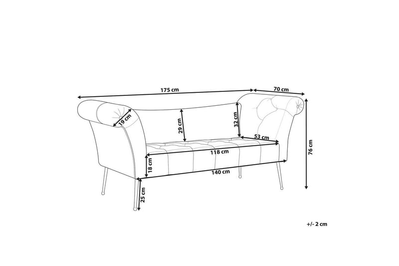 Schäslong Beliani Nantilly Violet - Huonekalut - Sohva - Sohvasängyt