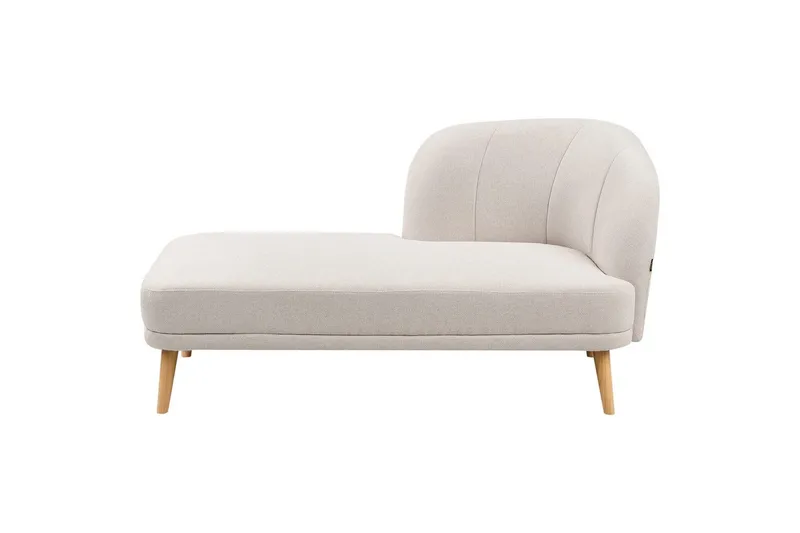 Schäslong Beliani Tanlay Beige, ljust trä, Högervänd Beige||Light colored wood Right-faced - Huonekalut - Sohva - Moduulisohva - Muut moduulisohvan moduulit