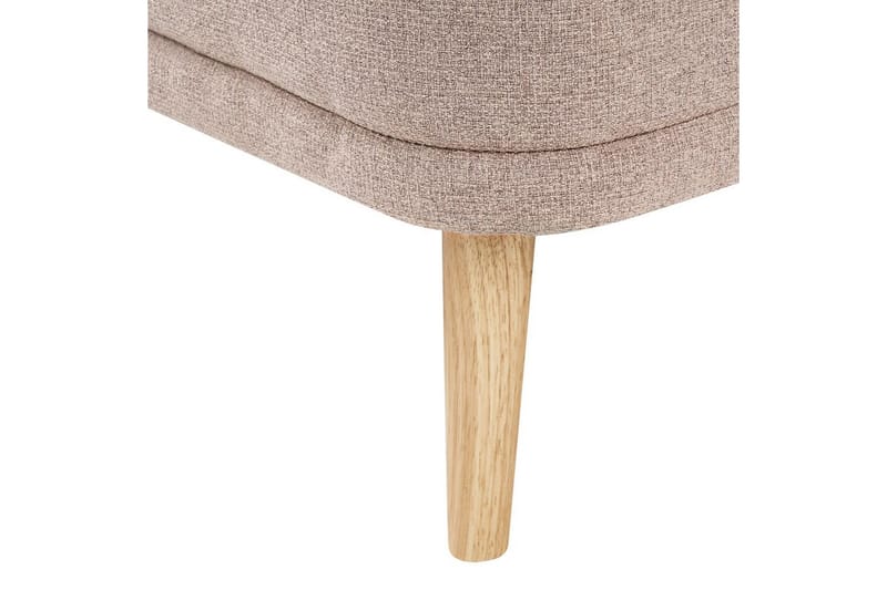 Schäslong Beliani Tanlay Beige, ljust trä, Högervänd Brown||Light colored wood Right-faced - Huonekalut - Sohva - Moduulisohva - Muut moduulisohvan moduulit