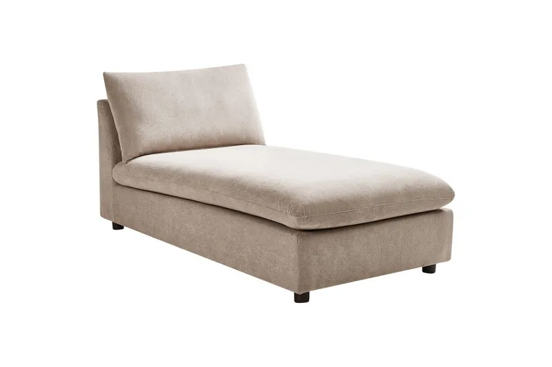 Schäslong Beliani Vizille Beige NO_BRAND Beige - Huonekalut - Sohva - Moduulisohva - Muut moduulisohvan moduulit