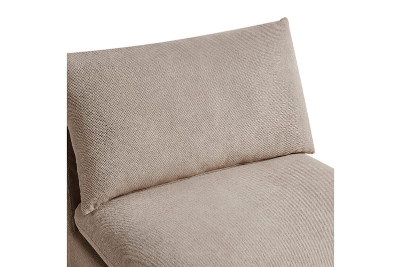 Schäslong Beliani Vizille Beige NO_BRAND Beige - Huonekalut - Sohva - Moduulisohva - Muut moduulisohvan moduulit