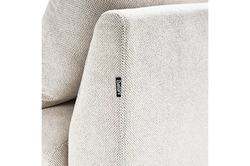 Schäslong Beliani Vizille Beige NO_BRAND White - Valkoinen - Huonekalut - Sohva - Moduulisohva - Muut moduulisohvan moduulit