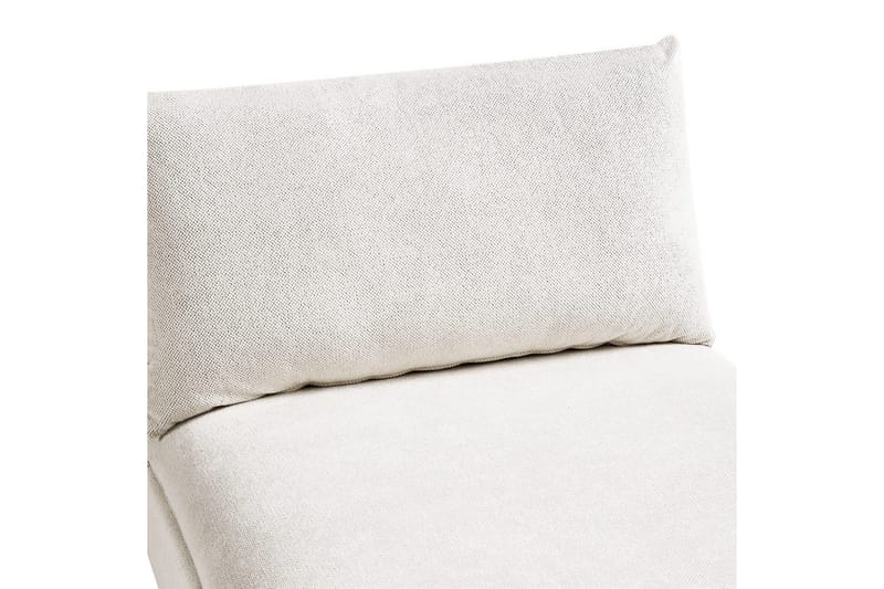 Schäslong Beliani Vizille Beige NO_BRAND White - Valkoinen - Huonekalut - Sohva - Moduulisohva - Muut moduulisohvan moduulit