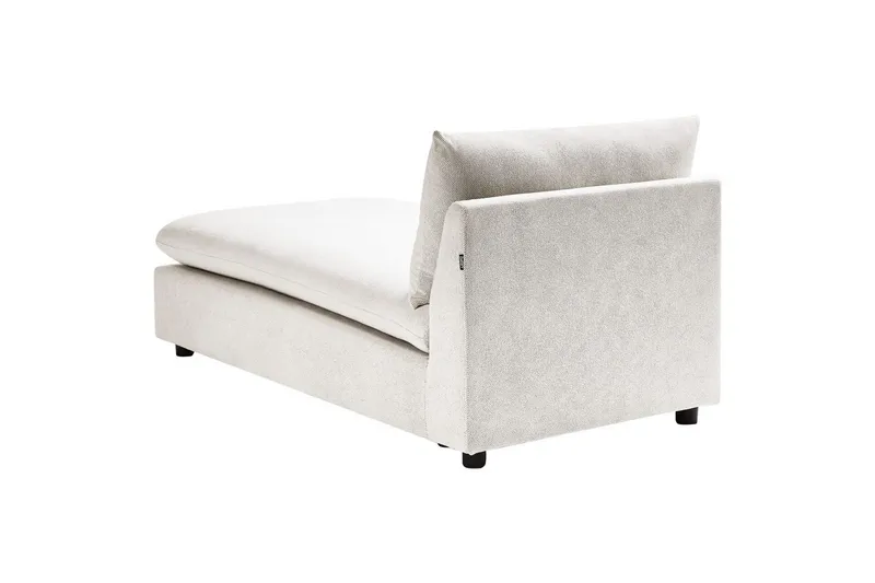 Schäslong Beliani Vizille Beige NO_BRAND White - Valkoinen - Huonekalut - Sohva - Moduulisohva - Muut moduulisohvan moduulit