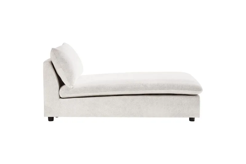 Schäslong Beliani Vizille Beige NO_BRAND White - Valkoinen - Huonekalut - Sohva - Moduulisohva - Muut moduulisohvan moduulit