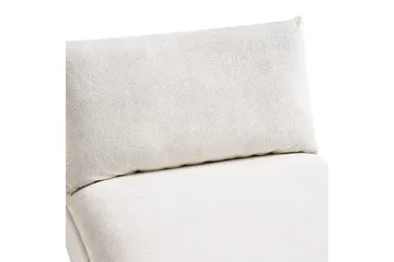 Schäslong Beliani Vizille Beige White - Valkoinen - Huonekalut - Sohva - Moduulisohva - Muut moduulisohvan moduulit