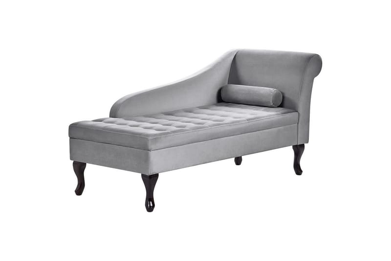 Schäslong Beliani Pessac Beige, svart, Högervänd Light grey||Black Right-faced - Huonekalut - Sohva - Moduulisohva - Muut moduulisohvan moduulit