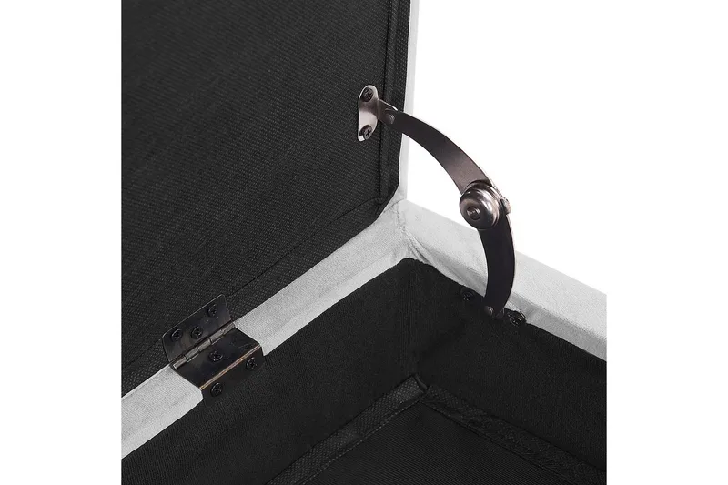 Schäslong Beliani Pessac Beige, svart, Högervänd Light grey Right-faced - Huonekalut - Sohva - Moduulisohva - Muut moduulisohvan moduulit