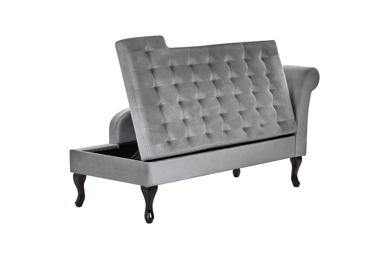 Schäslong Beliani Pessac Beige, svart, Högervänd Light grey||Black Right-faced - Huonekalut - Sohva - Moduulisohva - Muut moduulisohvan moduulit