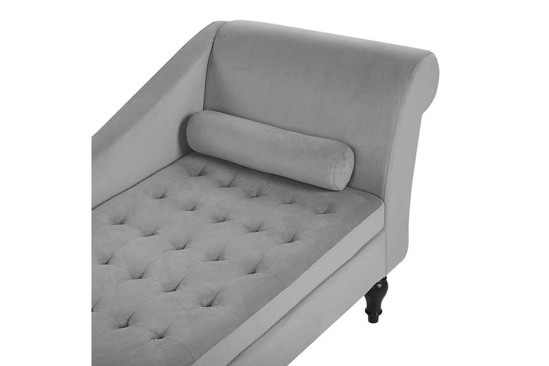 Schäslong Beliani Pessac Beige, svart, Högervänd Light grey Right-faced - Huonekalut - Sohva - Moduulisohva - Muut moduulisohvan moduulit