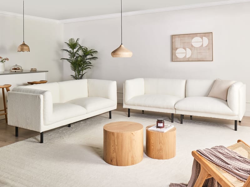 Sohvaryhmä Vorgod Bouclé - Off-White - Huonekalut - Sohva - Sohvaryhmä