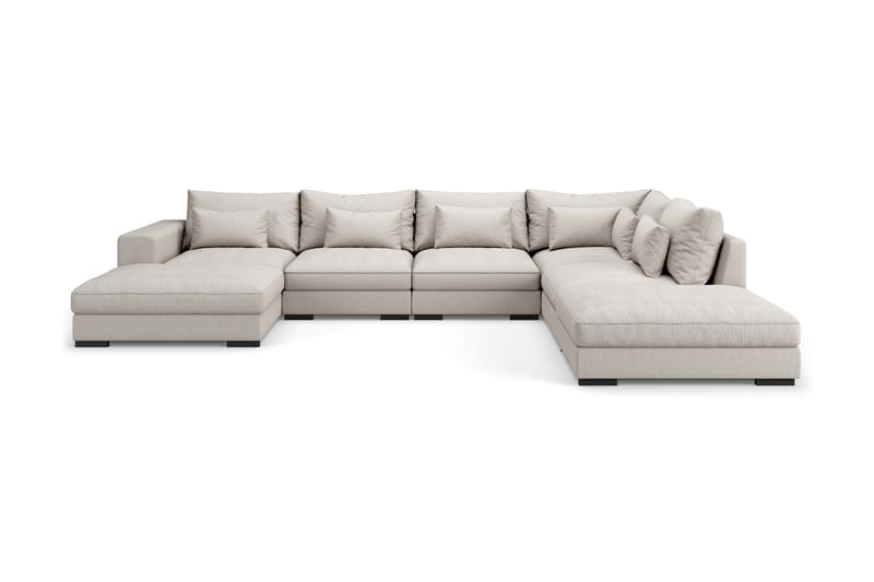U-Moduulisohva Columbus divaanilla Vasen - Beige - Huonekalut - Sohva - Moduulisohva