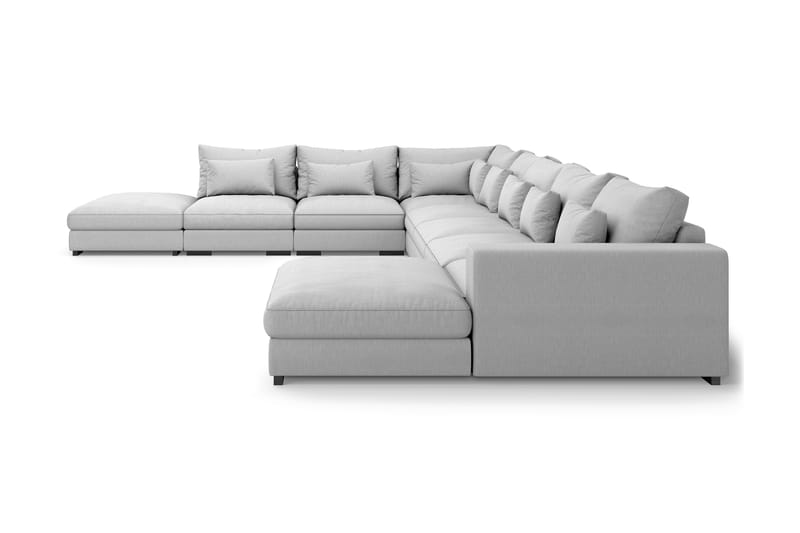 U-Moduulisohva Columbus Large divaanilla Oikea - Vaaleanharmaa - Huonekalut - Sohva - Moduulisohva