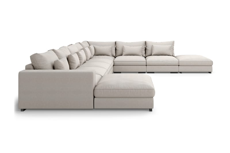 U-Moduulisohva Columbus Large divaanilla Vasen - Beige - Huonekalut - Sohva - Moduulisohva