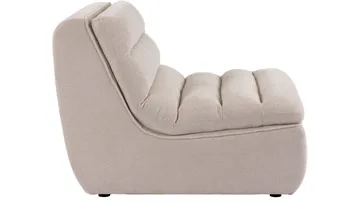 Valdoro-keskimoduuli kankaalla 87 cm - Beige - Huonekalut - Sohva - Moduulisohva