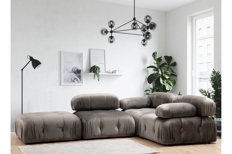 Vasenmoduuli Belgin 95 cm - Harmaa - Huonekalut - Sohva - Moduulisohva - Muut moduulisohvan moduulit
