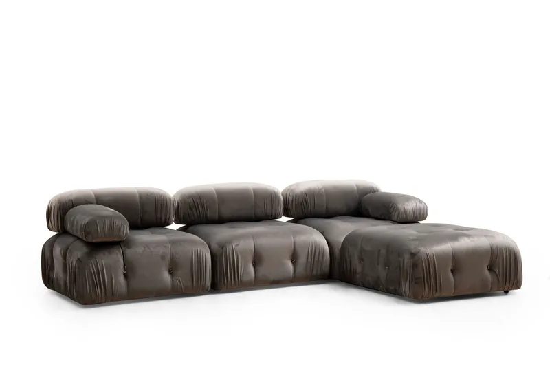 Vasenmoduuli Belgin 95 cm - Harmaa - Huonekalut - Sohva - Moduulisohva - Muut moduulisohvan moduulit