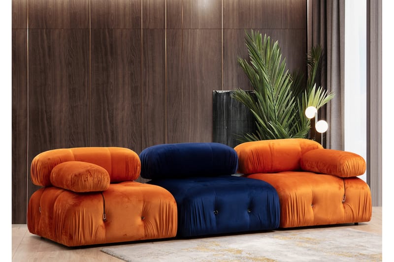 Vasenmoduuli Belgin 95 cm - Oranssi - Huonekalut - Sohva - Moduulisohva - Muut moduulisohvan moduulit