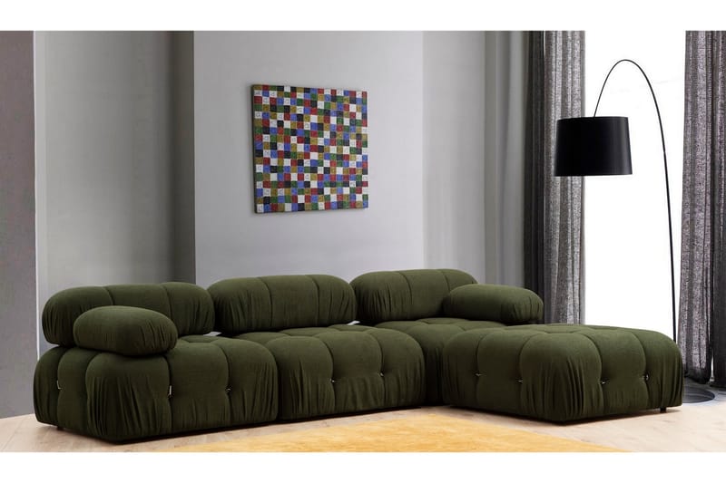 Vasenmoduuli Belgin 95 cm - Vihreä - Huonekalut - Sohva - Moduulisohva - Muut moduulisohvan moduulit