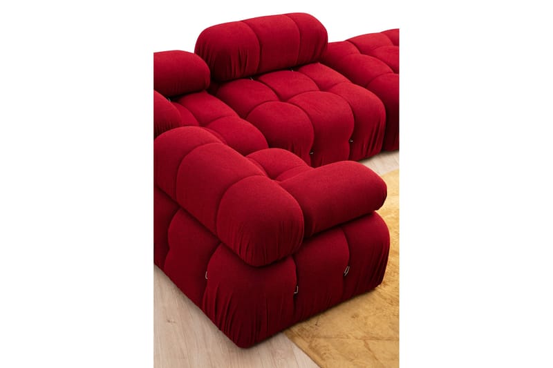 Vasenmoduuli Belgin 95 cm - Punainen - Huonekalut - Sohva - Moduulisohva - Muut moduulisohvan moduulit