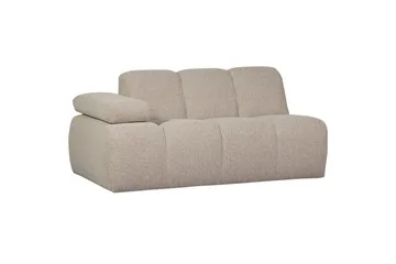 Mojo kuplamainen sohva 164 cm kangasta - Beige - Huonekalut - Sohva - 2:n istuttava sohva