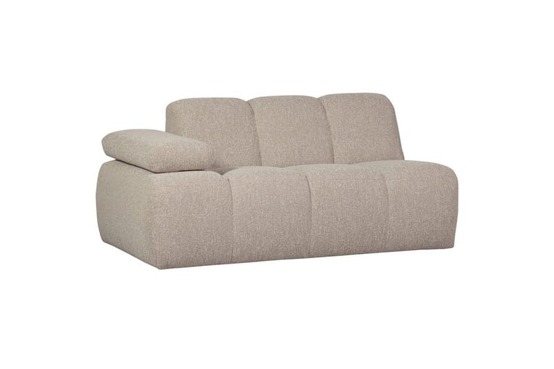 Mojo kuplamainen sohva 164 cm kangasta - Beige - Huonekalut - Sohva - 2:n istuttava sohva