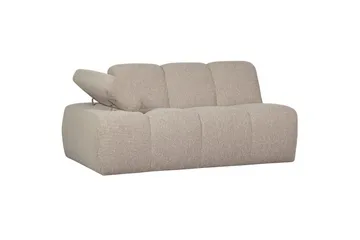 Mojo kuplamainen sohva 164 cm kangasta - Beige - Huonekalut - Sohva - 2:n istuttava sohva